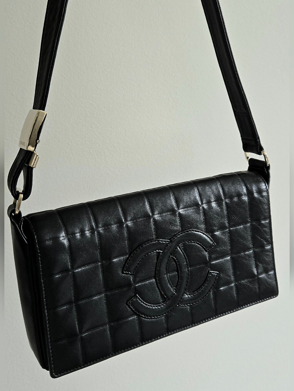 Chanel Timeless CC Chocolate Bar East West Flap Bag
